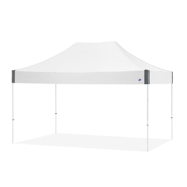 TAA Compliant Eclipse Shelter, 10' W x 15' L, White Steel Frame, White Vented Top